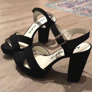Anne Klein platform strappy pumps